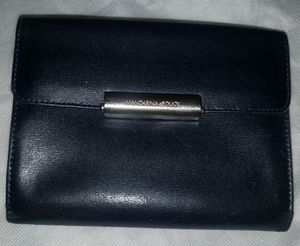 Dark navy blue leather Mandarina Duck wallet